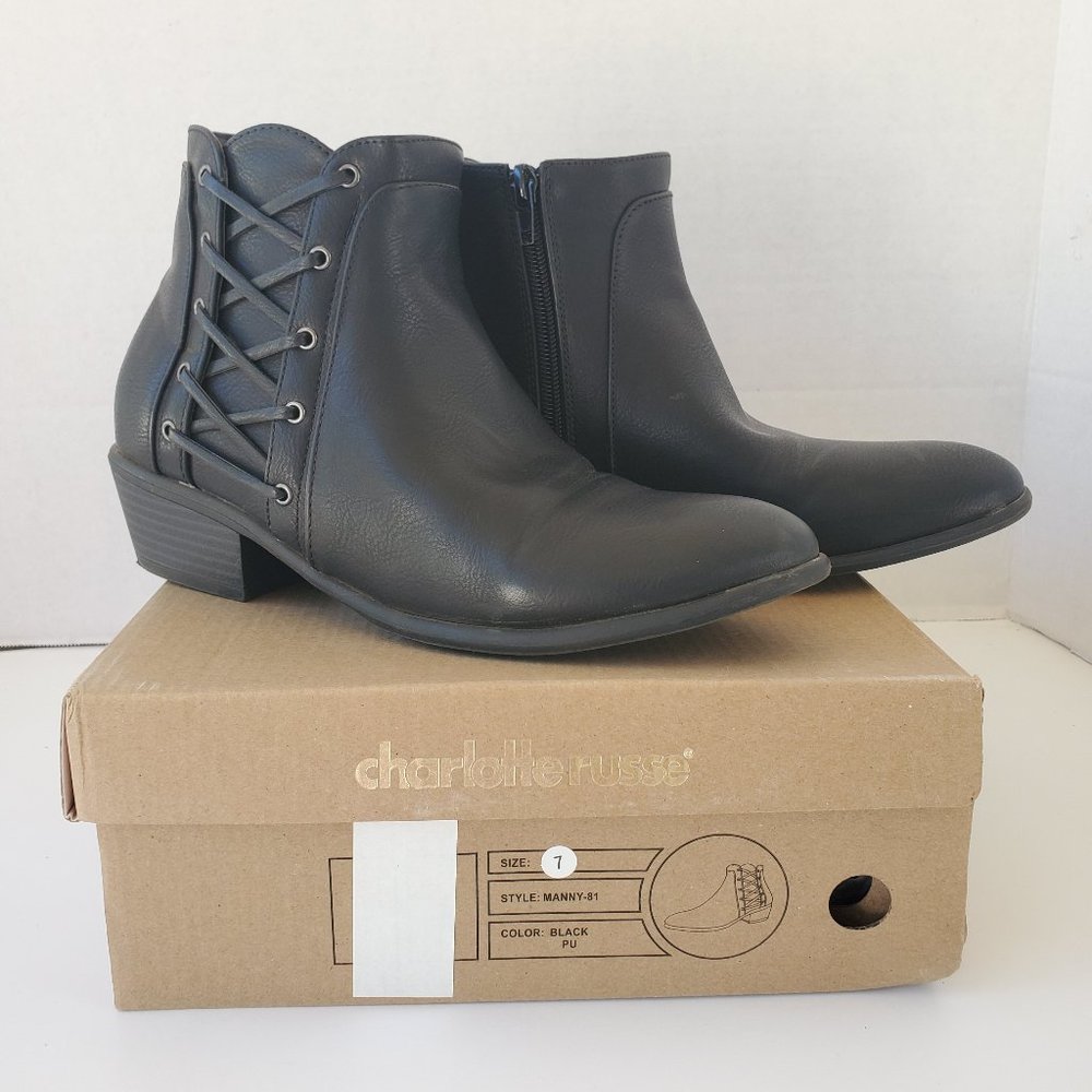 Charlotte Russe Black Booties